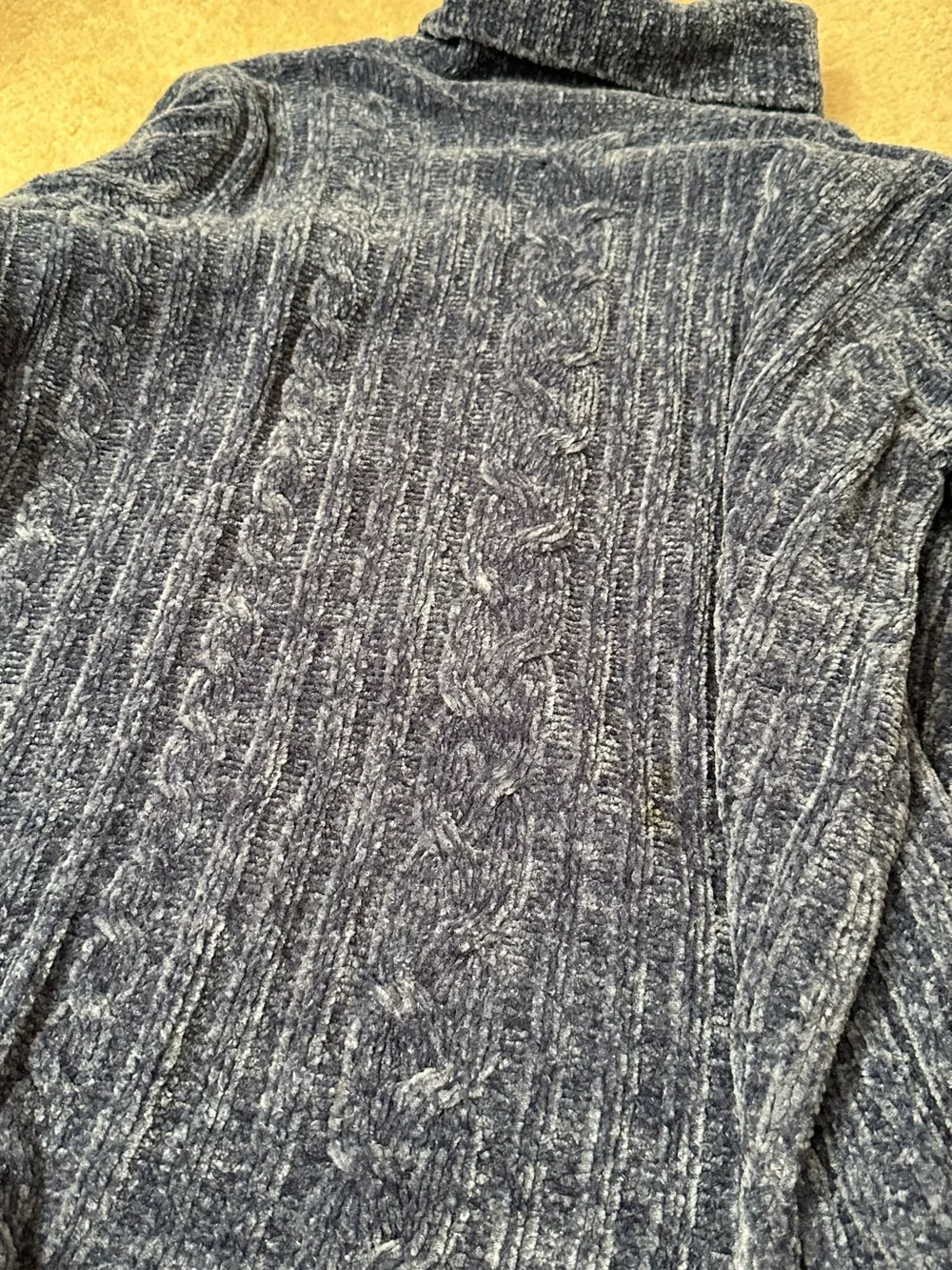 Motherhood Navy Blue Cable Turtleneck Sweater